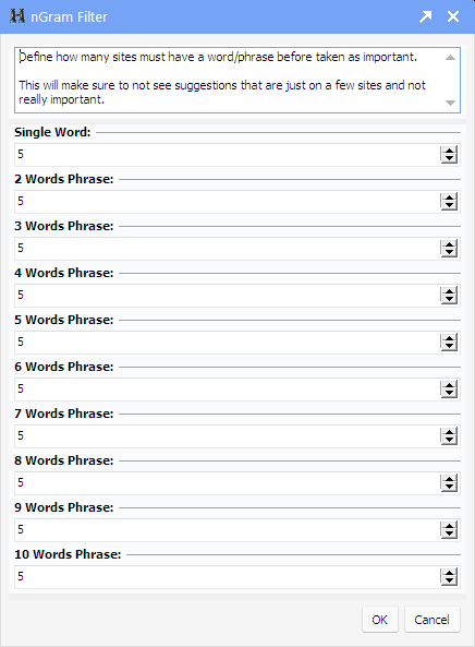 nGram Filter