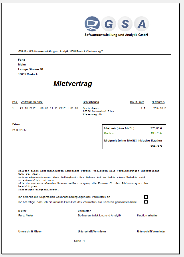 Abb. Beispiel Mietvertrag