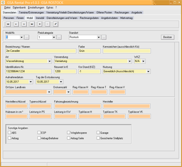 Abb. Datenmaske Mobile